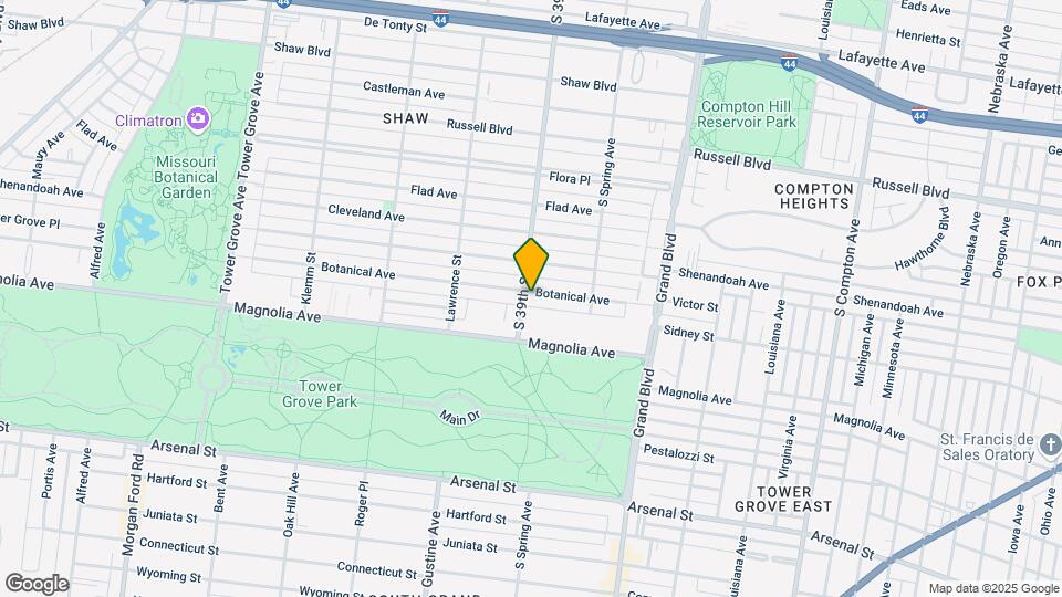 39th and Botanical Map and Location Details