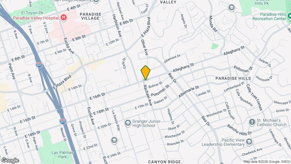 5503 Alleghany St Map and Location Details