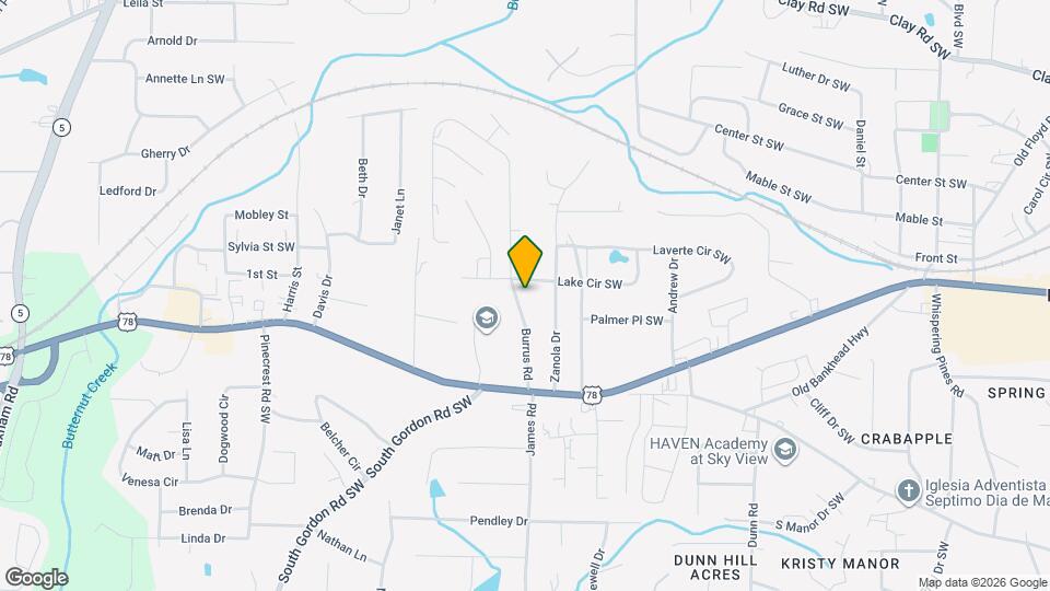 5575 Burrus Rd Map and Location Details
