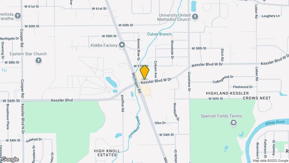 1842 W Kessler Blvd N Dr Map and Location Details