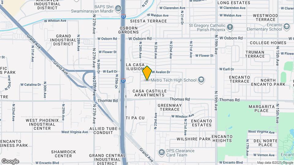 2325 W Pinchot Ave Map and Location Details