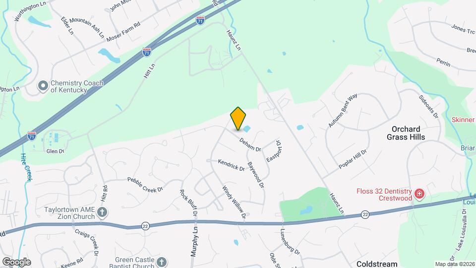 11409 Deham Dr Map and Location Details