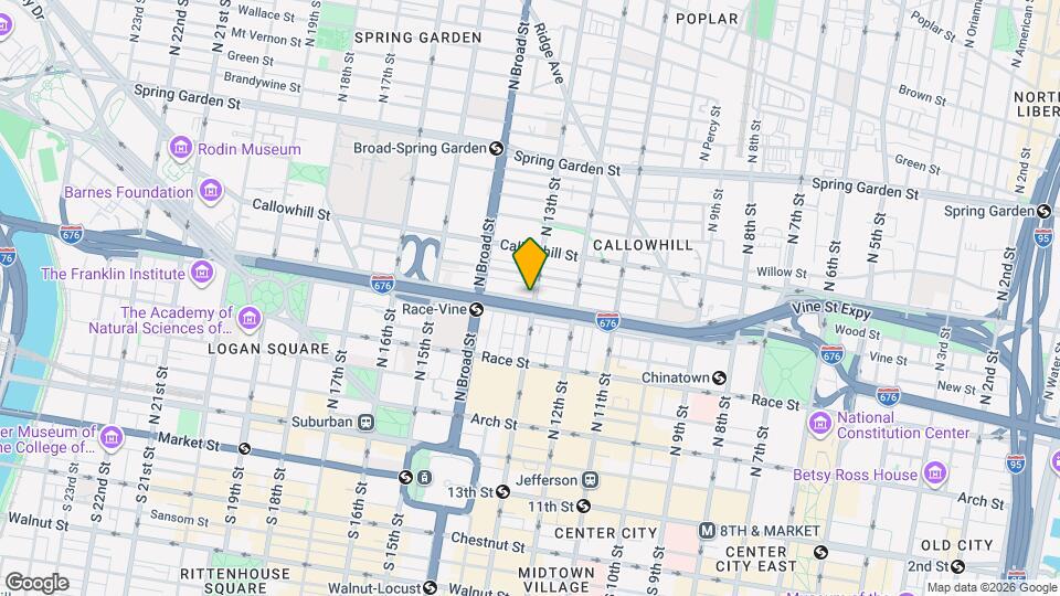 310 N 13th St Map and Location Details