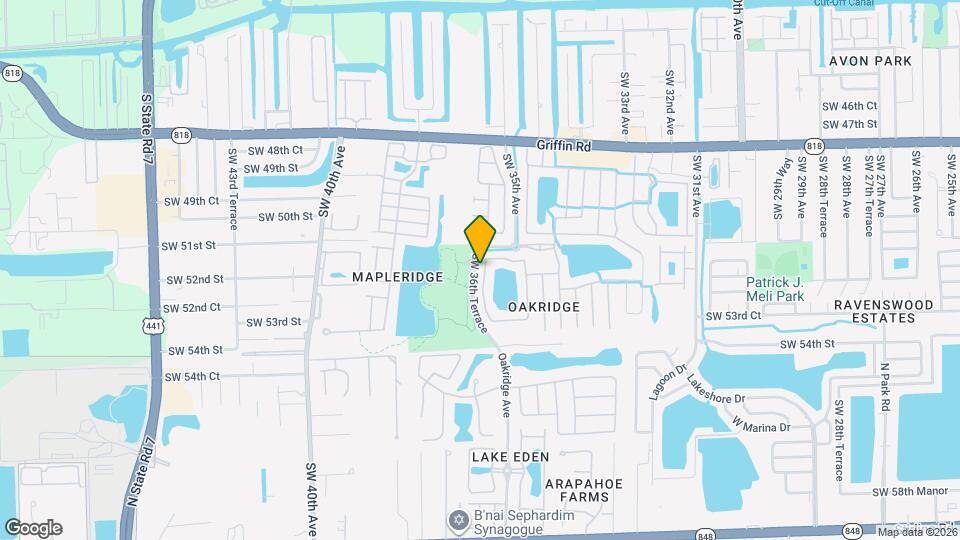 5263 SW 34th Way Mapa y Detalles de la Ubicación