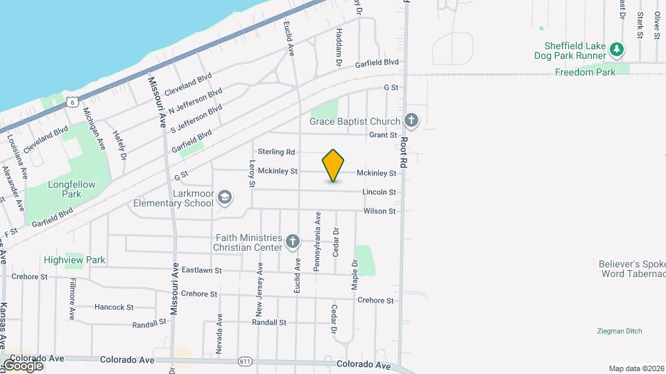 3163 Lincoln St Map and Location Details