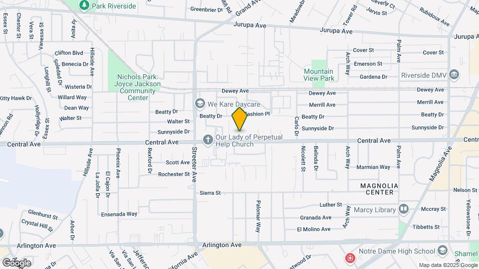 5127 Central Ave Map and Location Details