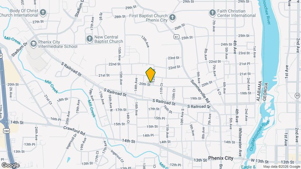 1202 20th St Map and Location Details