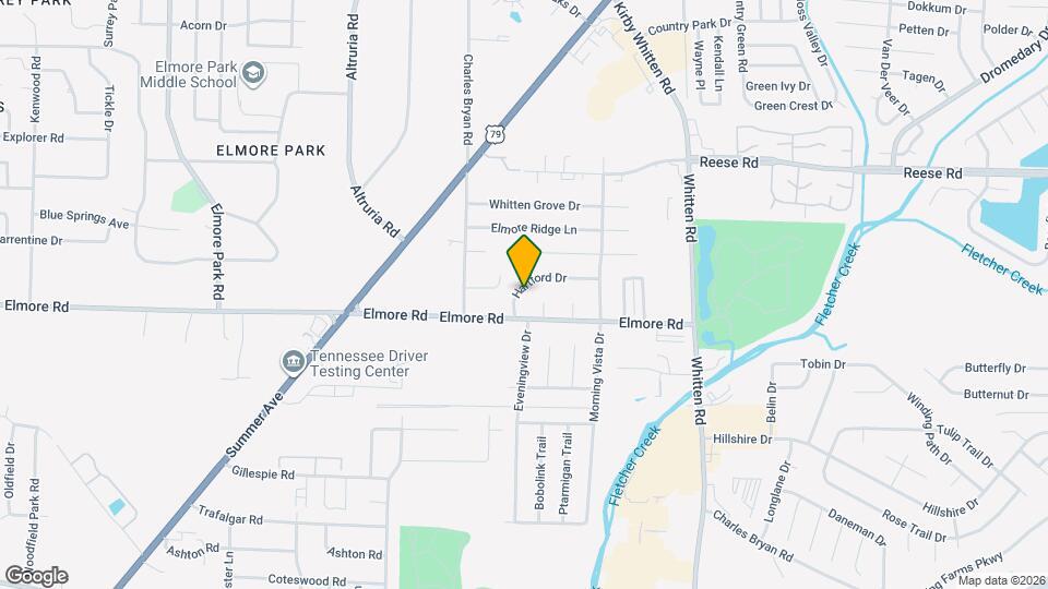 6615 Hartford Dr Map and Location Details