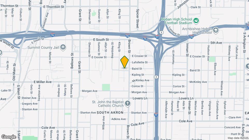 503 Baird St Map and Location Details