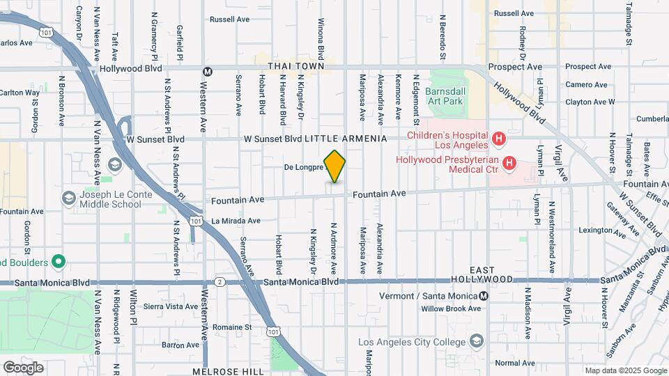 5119 Fountain Ave Map and Location Details