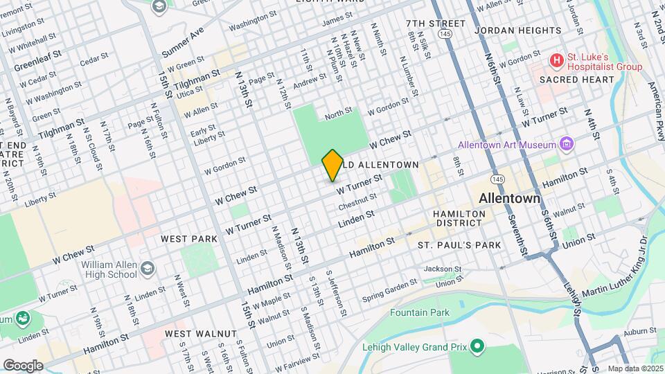 208 N Poplar St Map and Location Details