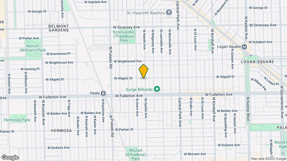 2456 N Hamlin Ave Map and Location Details
