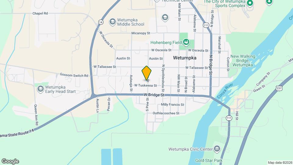 900 W Tuskeena St Mapa y Detalles de la Ubicación