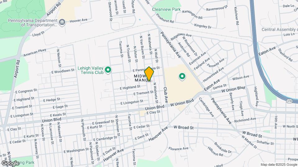 1103 N Van Buren St Map and Location Details