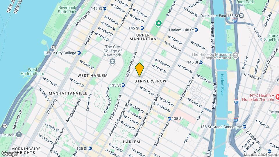 301 W 138th St Map and Location Details