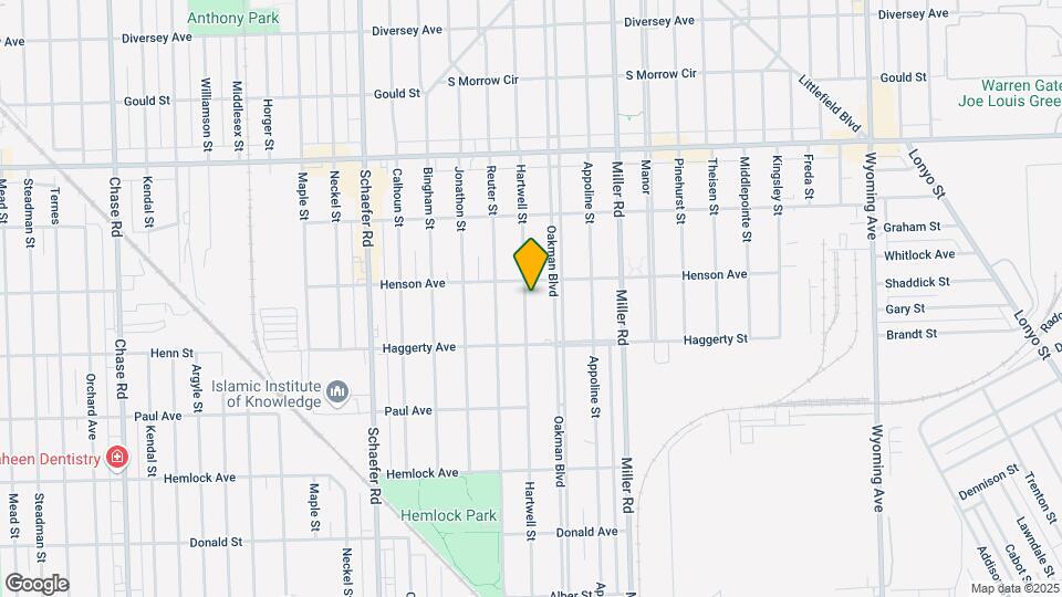 6630 Hartwell St Map and Location Details