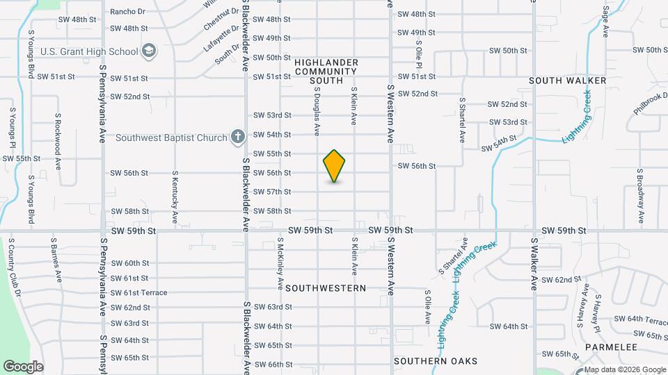 1025 SW 57th St Map and Location Details