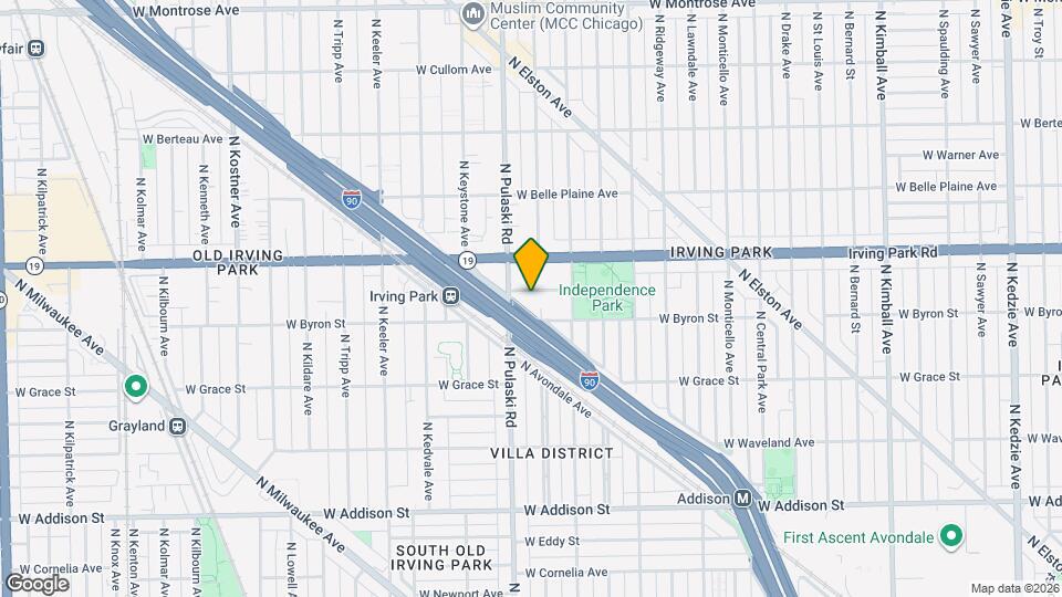 3941 W Dakin St, Unit #3A Map and Location Details