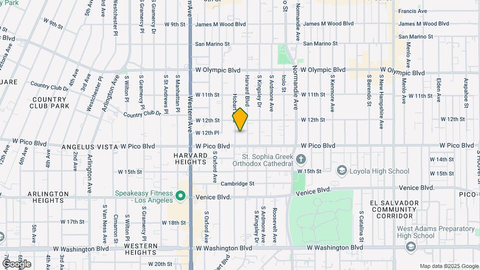 1230 S Hobart Blvd Map and Location Details