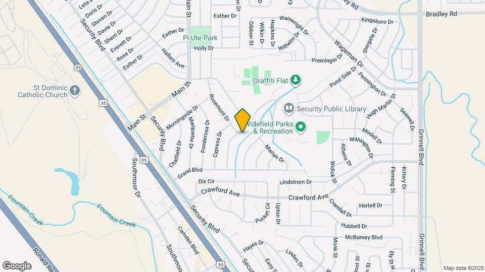 601 Hackberry Dr Map and Location Details