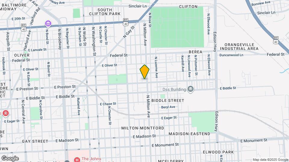 2436 E Preston St Map and Location Details