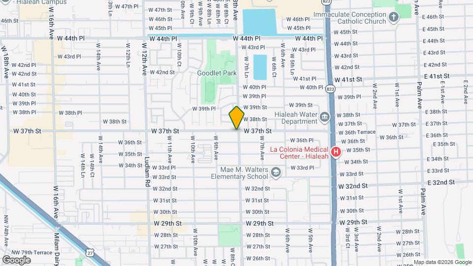 3690 W 8th Ave Map and Location Details