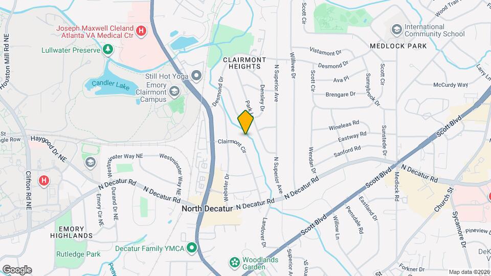 633 Clairmont Cir Map and Location Details