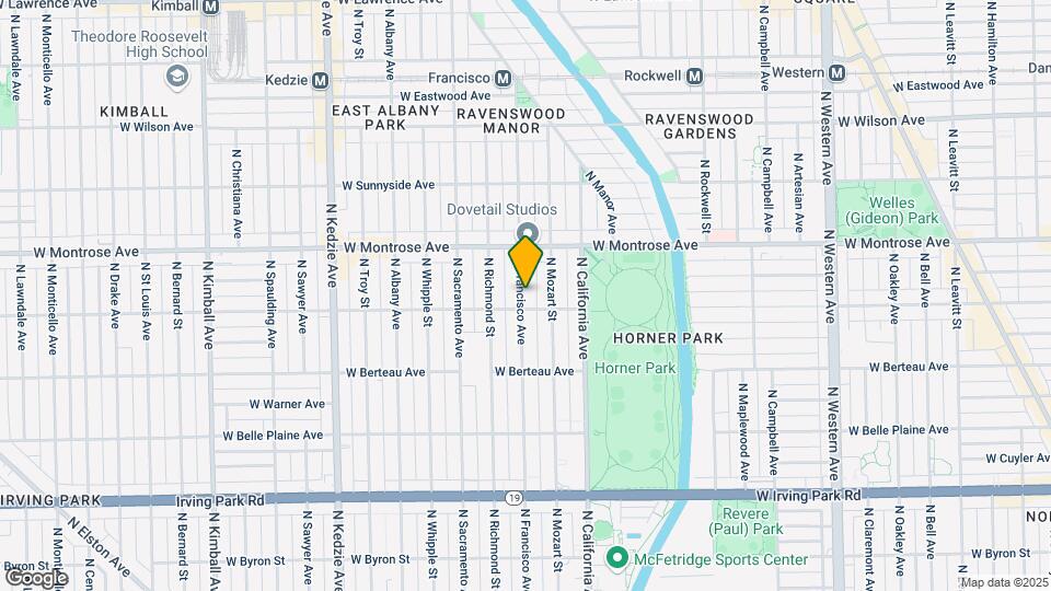 4313 N Francisco Ave Map and Location Details