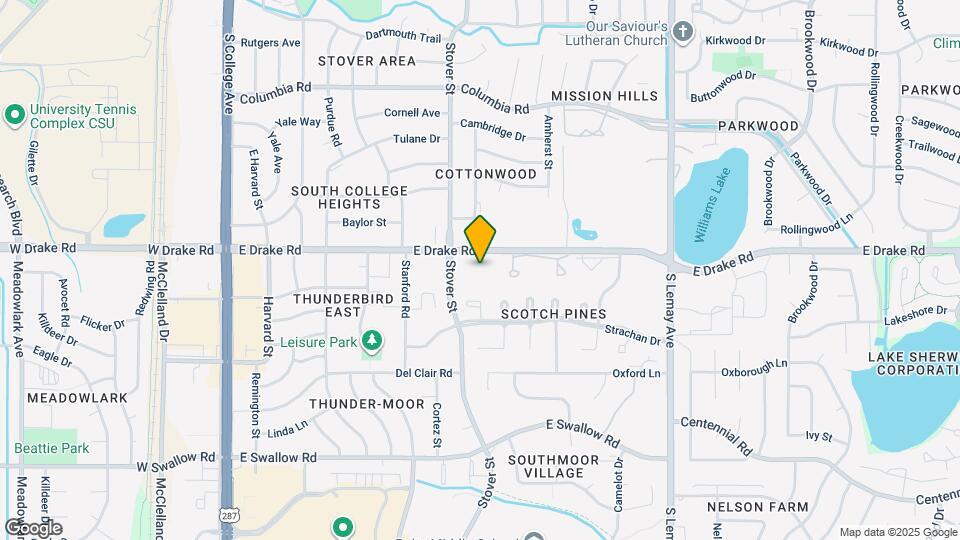705 E Drake Rd Map and Location Details