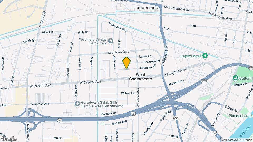 1805 Madrone Ave Map and Location Details
