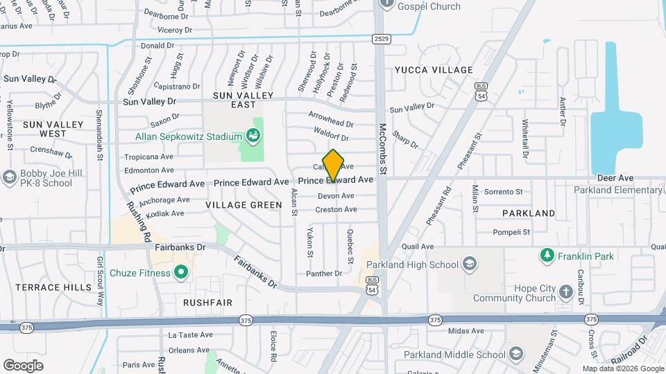5644 Prince Edward Ave Mapa y Detalles de la Ubicación