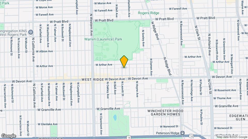 6437 N Leavitt St Map and Location Details