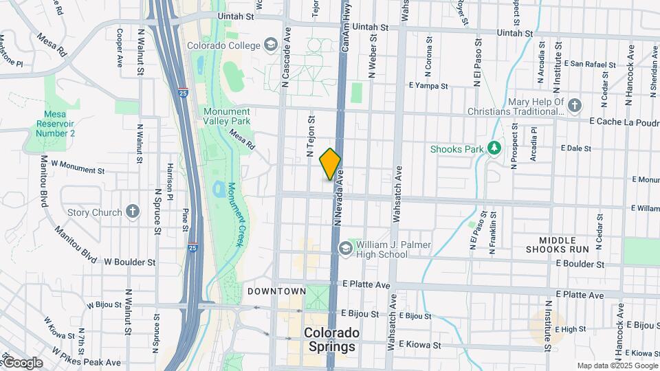 608 N Nevada Ave Map and Location Details