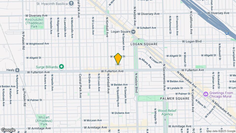 2413 N Spaulding Ave Map and Location Details
