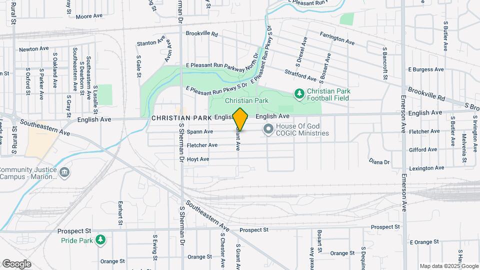 4101 Spann Ave Map and Location Details