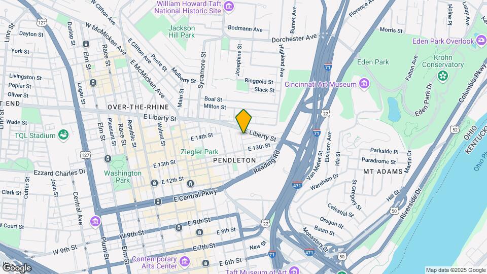 1320 Pendleton St Mapa y Detalles de la Ubicación