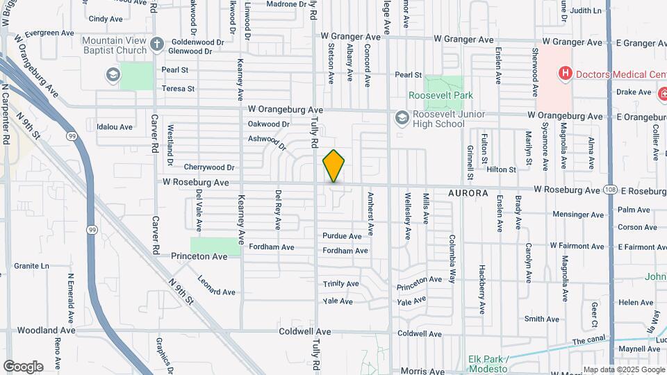 1244 W Roseburg Ave Map and Location Details