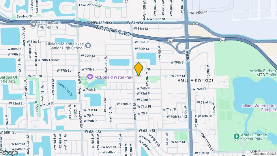 760 W 76th St, Unit 1 Map and Location Details