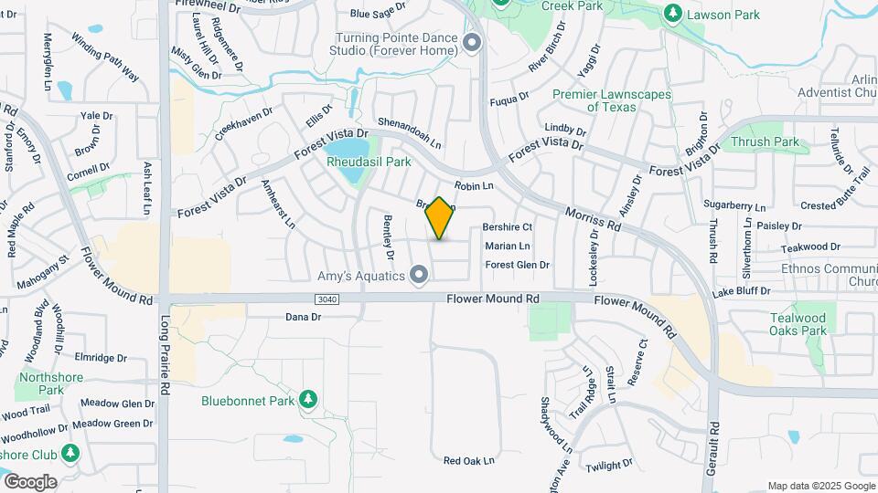 1825 Amhearst Ln Map and Location Details