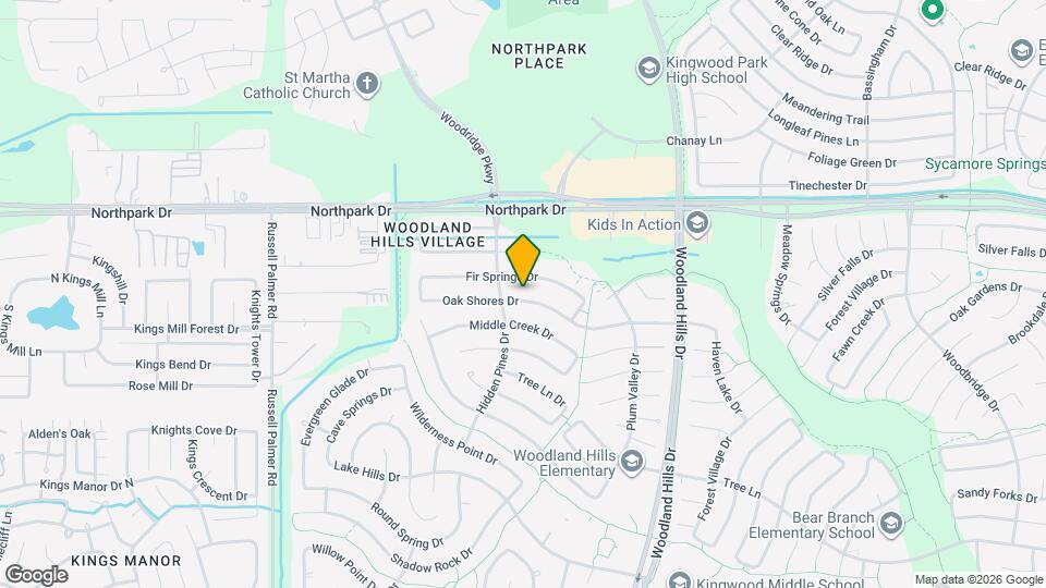 2115 Oak Shores Dr Map and Location Details