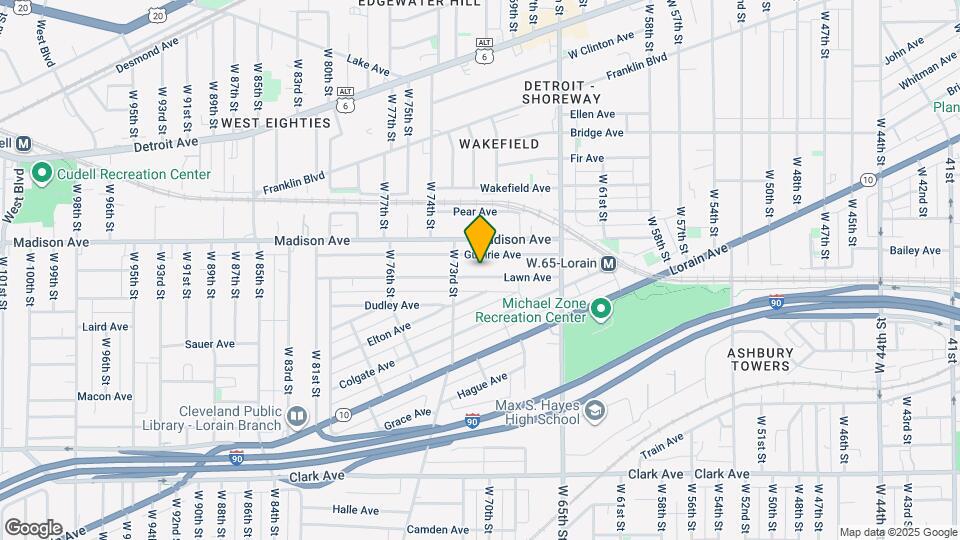 7100 Lawn Ave Map and Location Details