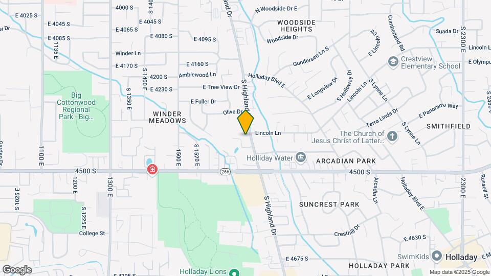 4370 S Highland Dr Map and Location Details