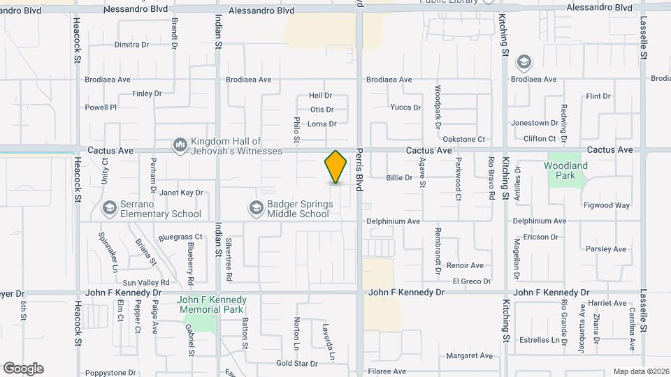 24913 Lear Ln Map and Location Details