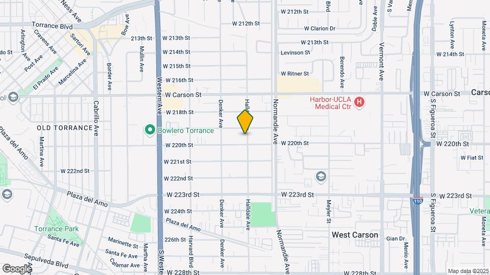 21921 Halldale Ave Map and Location Details