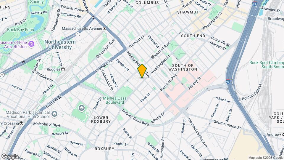 1813 Washington St, Unit 5 Map and Location Details