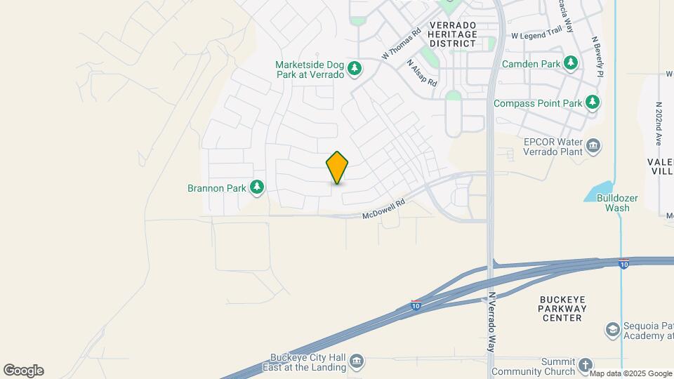 1725 N 211th Dr Mapa y Detalles de la Ubicación