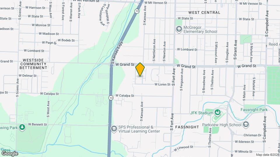 1057-B S Kansas Ave Map and Location Details