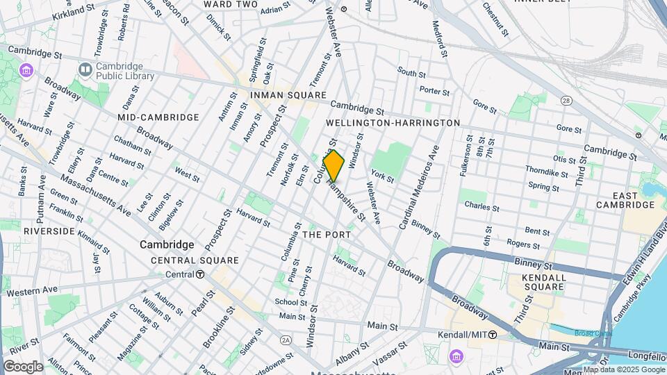 100 Hampshire St, Unit 2 Map and Location Details