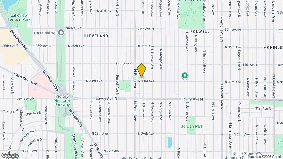 3301 N Oliver Ave Map and Location Details