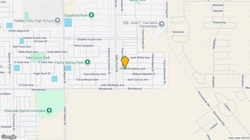 14724 Tierra Fortaleza Ave Map and Location Details